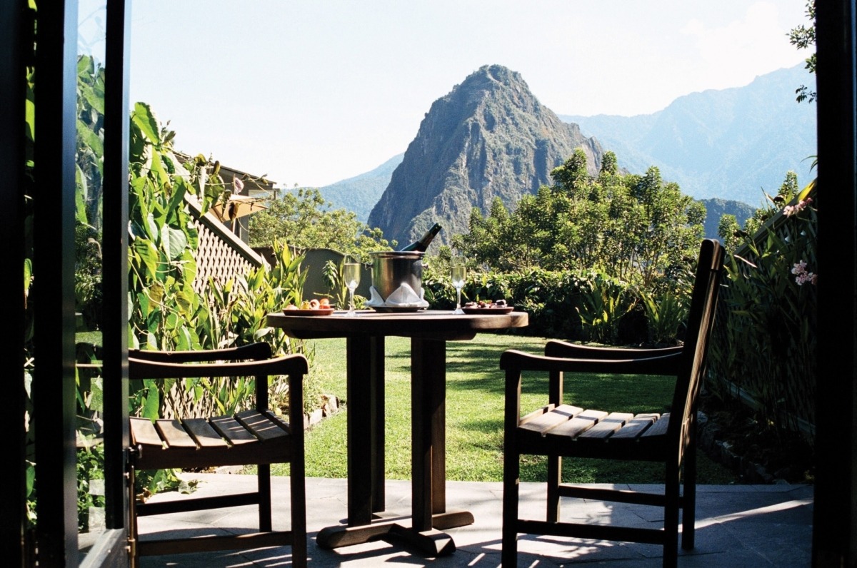 Terrace and Gardens with Stunning Views of the Andes